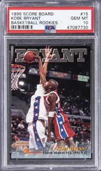 1996-97 Score Board Basketball Rookies #15 Kobe Bryant Rookie Card - PSA GEM MT 10